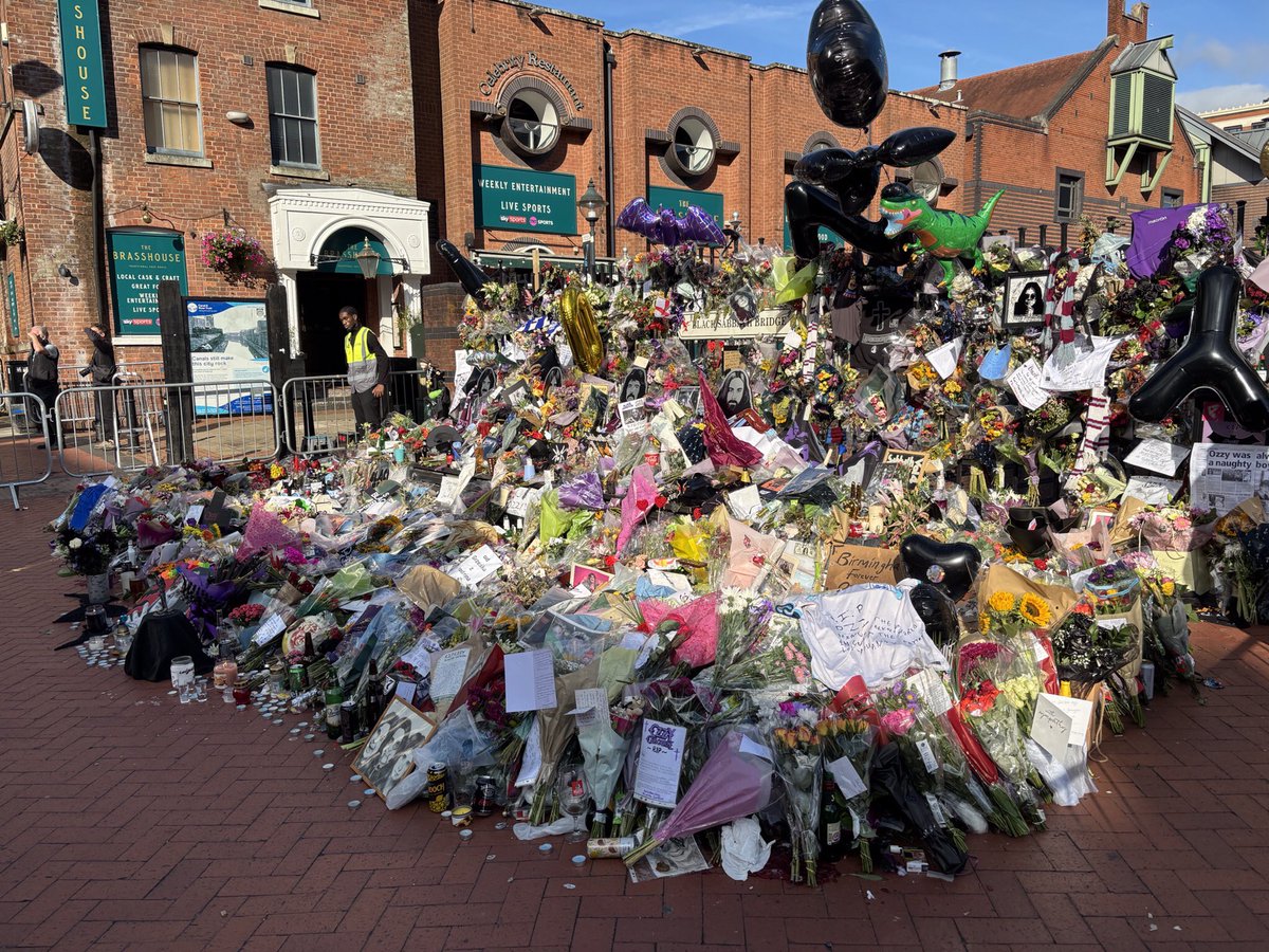All go already on Broad Street ahead of the #OzzyOsbourne procession later today