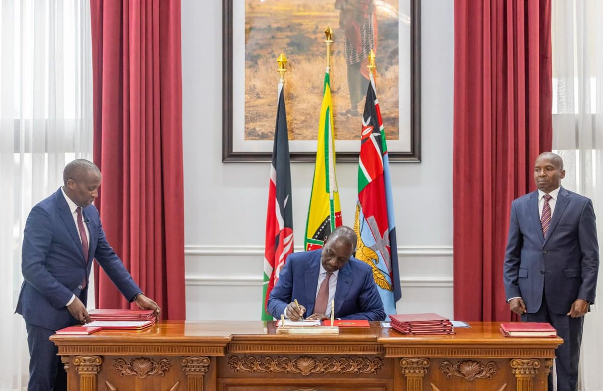 PRESIDENT Ruto has signed conflict of interest bill into law