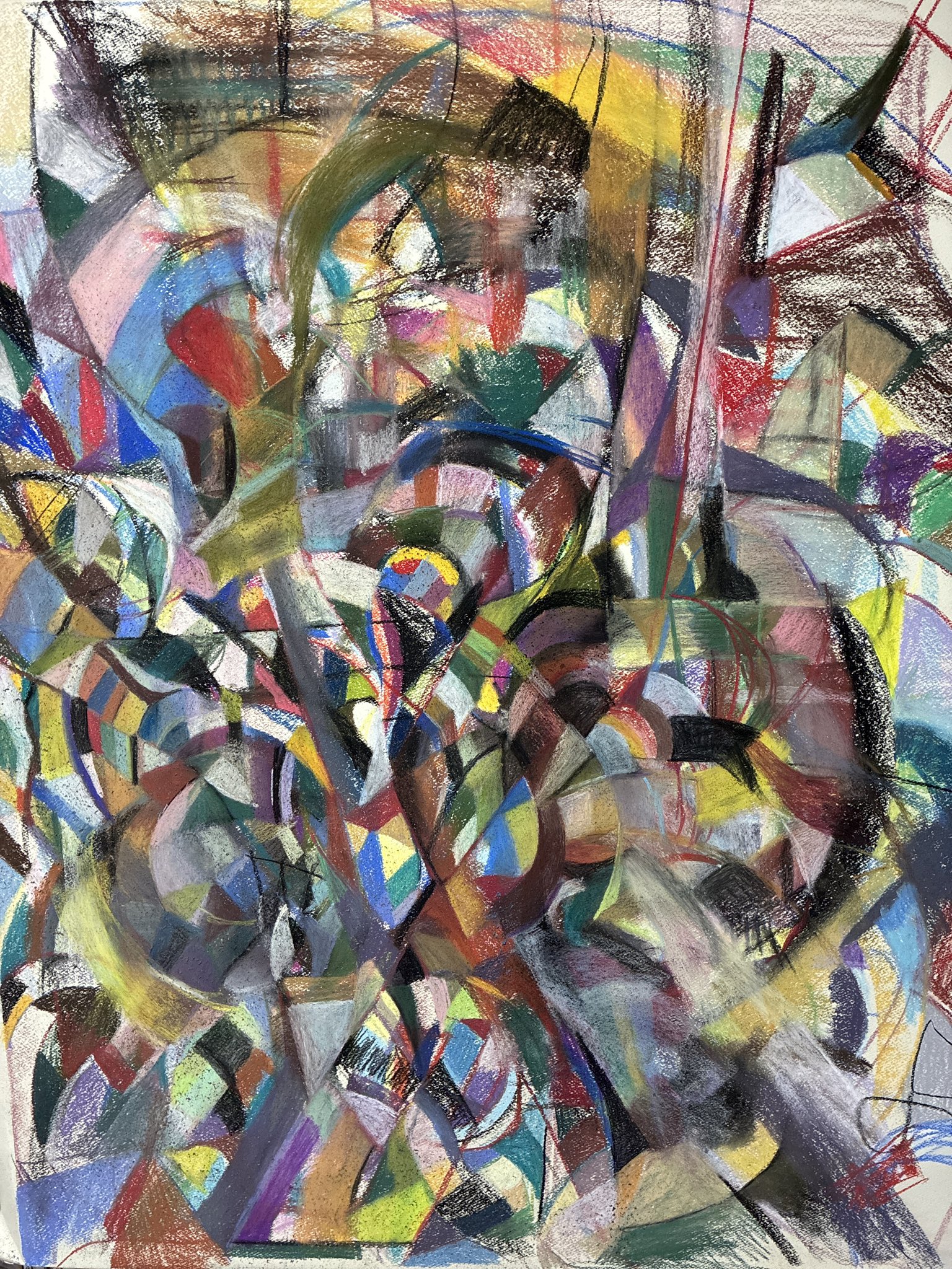 原画　抽象的　パステル画 c6c098f565227f231463db8a12d7ca