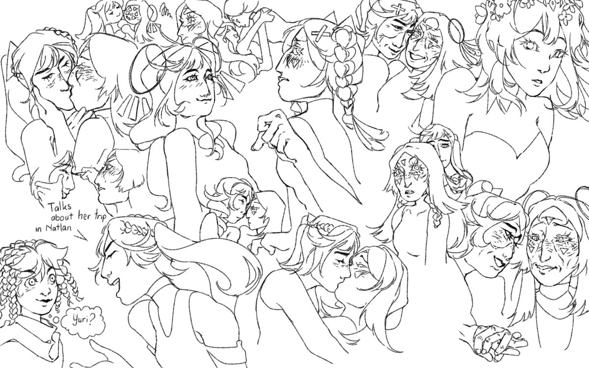 Foxsnake41's tweet photo. More old women yuri cause they be talking about their grandsons and trying to get them to hang out as an excuse to get close to eachother
#citlali #faruzan #Genshinlmpact #genshintwt #genshinfanart #fanart #sethos https://t.co/cHbx9bRECQ