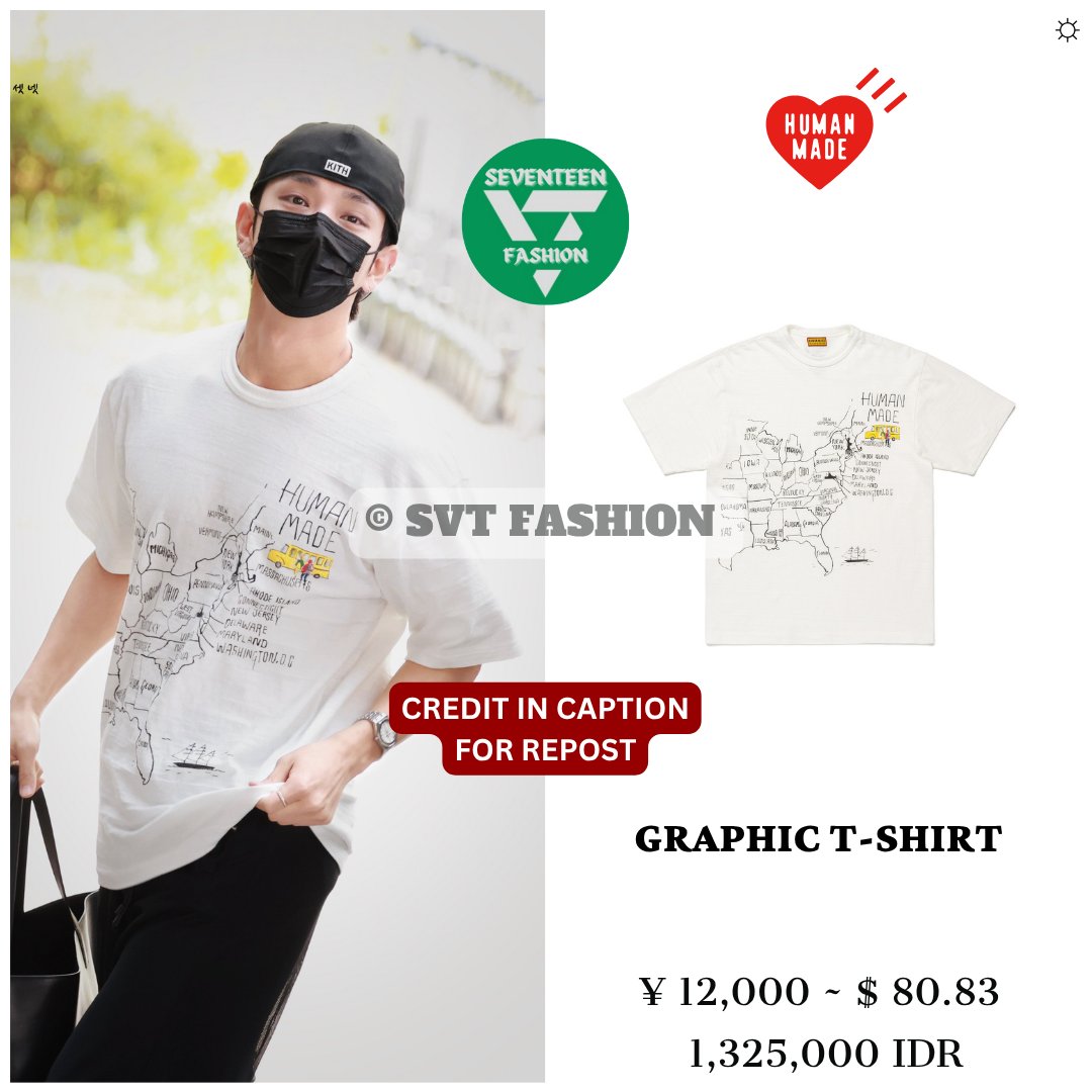 Joshua wore Human Made T-Shirt in Seoul Gimpo Business Aviation