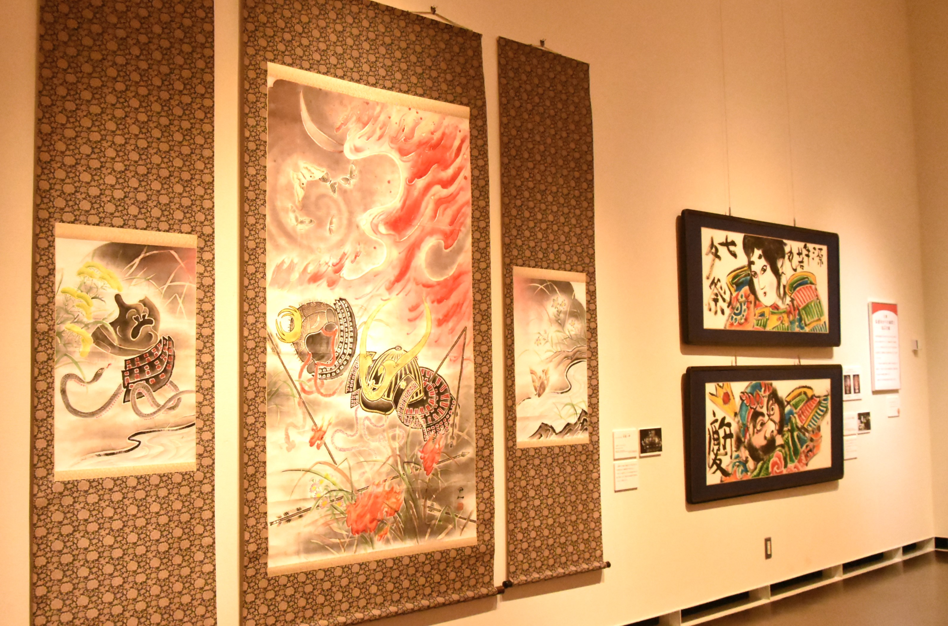 津軽のねぷた絵師 日本画家 竹森節堂 絹本肉筆 掛軸 宗祖大士 日蓮上人