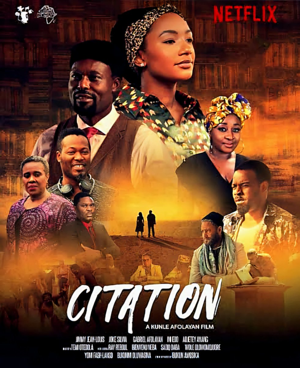 I still feel like #Citation has the best array of soundtracks in any Nigerian movie.

The intentionality of <a href="/kunleafolayan/">Kunleafolayan</a> with the songs &amp; music in the movie coupled with #KentEdunjobi's musical prowess made it a 💯 

Streaming the songs on #Spotify now &amp;  just can't get enough.