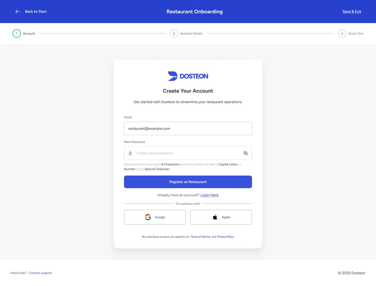 Our MVP deliverable for week 2 of the delta program is underway! Below is a snippet of our onboarding flow being designed in <a href="/figma/">Figma</a>.

It's Day 7/21 and we're still fired up <a href="/Dosteon/">Dosteon</a>! 🚀🚀🔥

#buildinpublic #UIDesign #FoodSecurity #foodsystems #SupplyChain