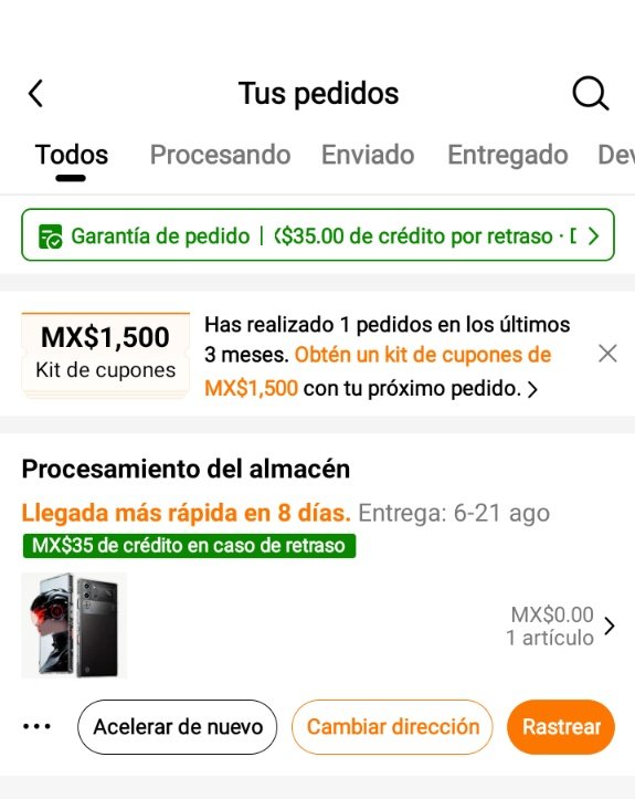 Día 1 aver si me llega está cosa y aver si es verdad lo que Disen de <a href="/Temu_Mexico/">temu_mexico</a> si me llegase a llegar como dise la imagen público que soy furro y si no me llega no publicó nada