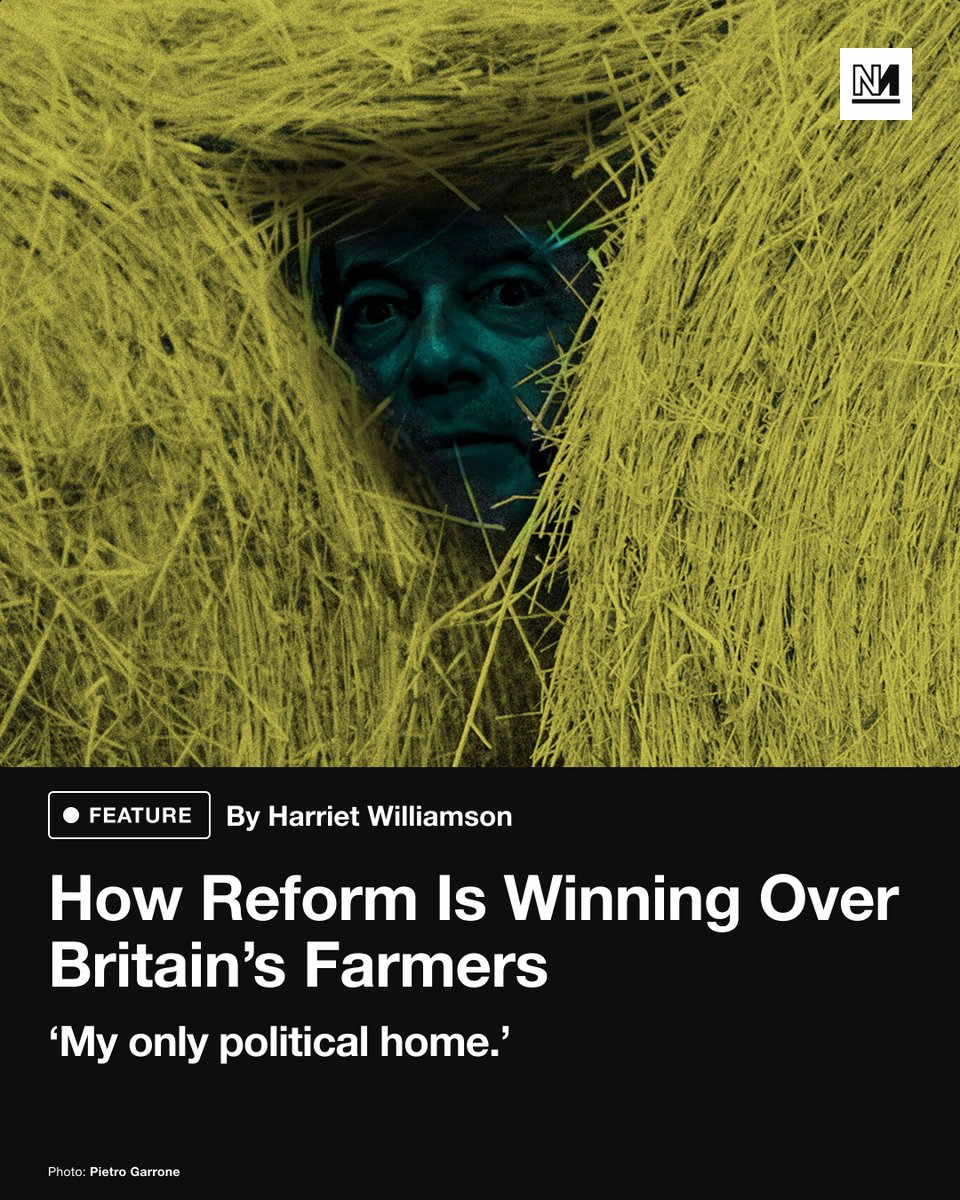 Lincolnshire, it seems, is fast becoming one of party’s heartlands. And as <a href="/harriepw/">Harriet Williamson</a> discovered on a trip to the county for a new Novara Media documentary, Reform’s popularity among farmers is part of the reason why. 

Read more: novara.media/4fa7MT6