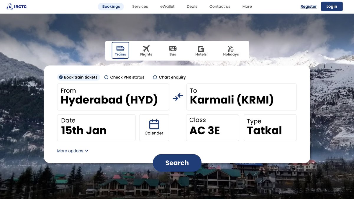 SaiWilan's tweet photo. Case study coming soon.....!!

View the Full IRCTC Redesign here:
https://t.co/mCKnznX0Vd

@IRCTCofficial @RailMinIndia @_DigitalIndia 
#irctc #IndianRailways #UIRedesign #UXRedesign
#Figma https://t.co/163qdDoLvz