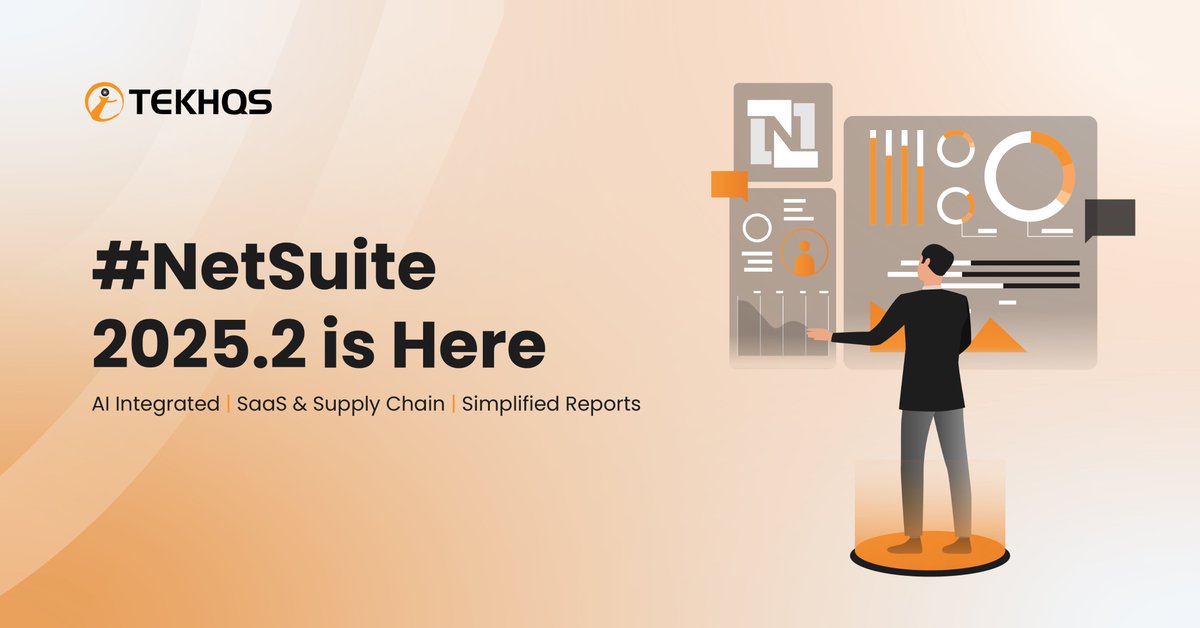 TekHeadquarters's tweet image. 🚨 #NetSuite 2025.2 is released and it&apos;s flexing hard with AI.

Major Highlights:
Smarter forecasts and Insights
All-New SaaS 360 Dashboard
Reimagined supply chain
Translations in 22 languages

Implement it right with @TEKHQS and run your ops like a command center.

#NetSuite2025