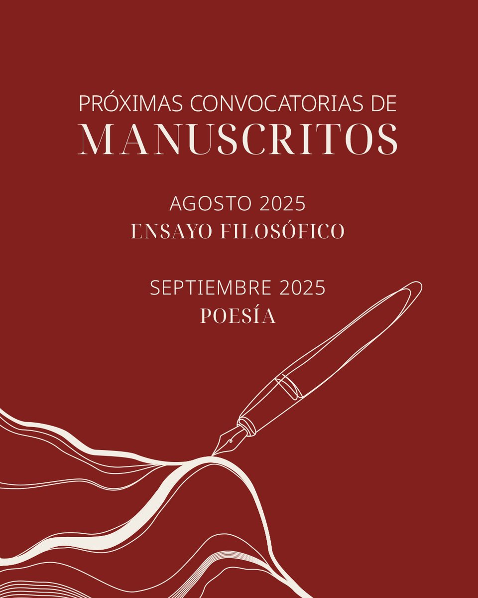 ¡Nueva convocatoria de manuscritos! 📕 ¿Te gustaría que publicáramos tu obra? Desde hoy y hasta el 31 de agosto estará abierto el buzón de Editorial Urdimbre para la recepción de ensayos a través de nuestra web.