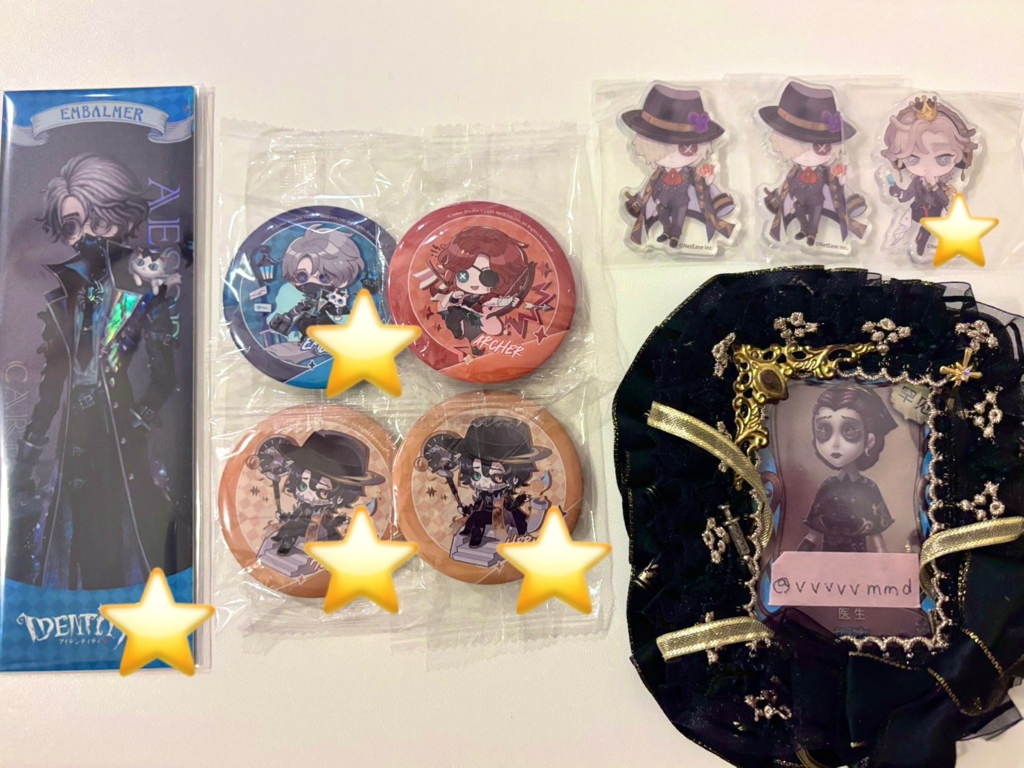 第五人格 IJl 缶バッジ ステッカー 第五人格 IJL 医師 缶バッジ ステッカー4枚 チケットセット