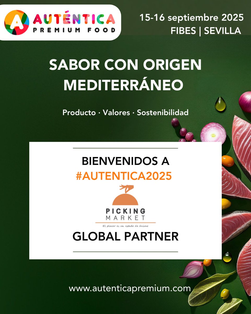 Auténtica Premium Food (@autenticafest) on Twitter photo 🍽️ ¡<a href="/PickingMarket/">Picking Market</a> se une como Global Partner de #AUTENTICA2025!
🚀 Calidad, innovación y apoyo empresarial para la restauración profesional.
🤝 ¡Gracias por confiar en #AuténticaPremiumFood!
#GlobalPartner #EventosFood #Horeca #Retail
#Gastronomía #FoodService 🍽️ ¡<a href="/PickingMarket/">Picking Market</a> se une como Global Partner de #AUTENTICA2025!
🚀 Calidad, innovación y apoyo empresarial para la restauración profesional.
🤝 ¡Gracias por confiar en #AuténticaPremiumFood!
#GlobalPartner #EventosFood #Horeca #Retail
#Gastronomía #FoodService