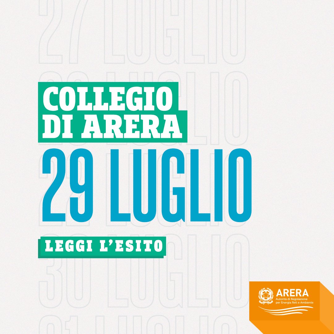 ARERA (@arera_it) on Twitter photo Leggi l’esito della 1350a riunione, con gli ultimi provvedimenti approvati dal Collegio #ARERA su #energia e #ambiente👉 arera.it/fileadmin//all… Leggi l’esito della 1350a riunione, con gli ultimi provvedimenti approvati dal Collegio #ARERA su #energia e #ambiente👉 arera.it/fileadmin//all…