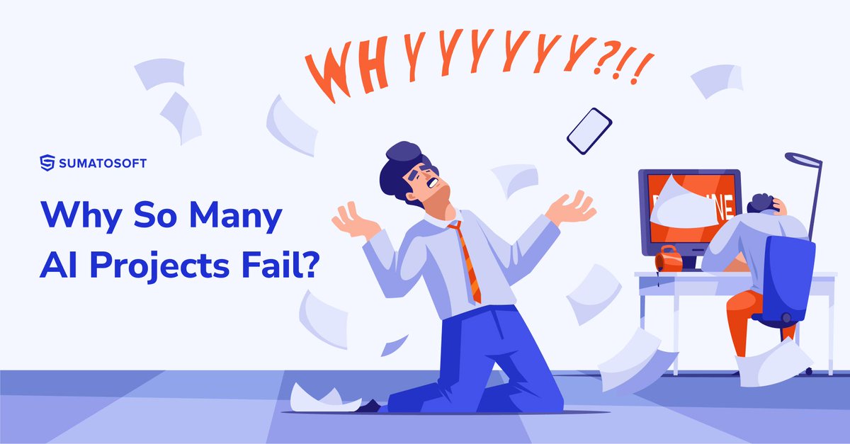 SumatoSoft's tweet image. Why So Many AI Projects Fail?

Read here -  shorturl.at/VNFBJ
 
#AIProjects #AIFailure #ArtificialIntelligence #MachineLearning #DataQuality #AIAdoption #TechChallenges #DigitalTransformation #MLOps #BusinessInnovation #AIImplementation