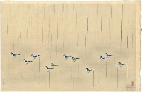 "Coming, going, the waterbirds 
 don't leave a trace 
 don't follow a path."   Dogen (道元)

 (waterbirds, Settai Komura)