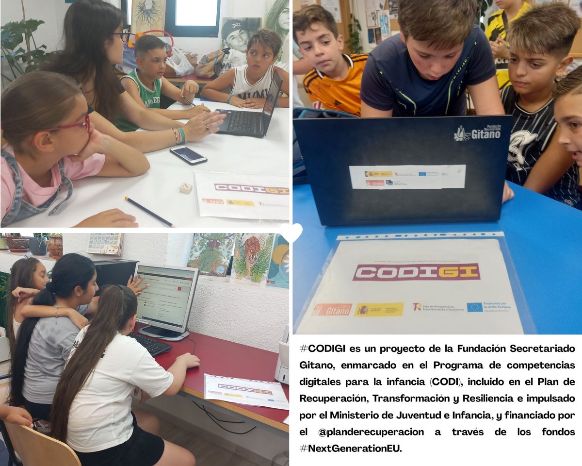 FSG Castilla y León (@gitanos_org_cyl) on Twitter photo En #Salamanca seguimos apostando por el futuro digital realizando actividades dinámicas y entretenidas que refuerzan las competencias digitales y fomentan la autonomía en el entorno online gracias al programa CODIGI.
<a href="/JuventudInfGob/">Ministerio de Juventud e Infancia</a>
<a href="/P_Recuperacion/">Plan de Recuperación</a>
#NextGenerationEU En #Salamanca seguimos apostando por el futuro digital realizando actividades dinámicas y entretenidas que refuerzan las competencias digitales y fomentan la autonomía en el entorno online gracias al programa CODIGI.
<a href="/JuventudInfGob/">Ministerio de Juventud e Infancia</a>
<a href="/P_Recuperacion/">Plan de Recuperación</a>
#NextGenerationEU