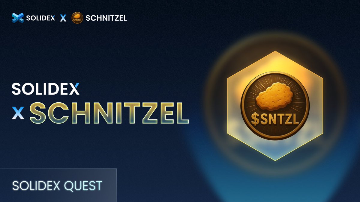 SoliDex (@solidexcro) on Twitter photo SoliDex x SCHNITZEL๐
A new quest has landed in the Guild - and itโs time to fry your way to rewards! ๐ณ
Get crispy, stack points, and zap your way into the ve(3,3) game with $SNTZL ๐ฅ
Quest details:
โ
Follow <a href="/SCHNITZELmeme/">SCHNITZEL ๐ฉ๐ช</a> on X
โ
Buy an amount of $SNTZL
๐Join the quest now: SoliDex x SCHNITZEL๐
A new quest has landed in the Guild - and itโs time to fry your way to rewards! ๐ณ
Get crispy, stack points, and zap your way into the ve(3,3) game with $SNTZL ๐ฅ
Quest details:
โ
Follow <a href="/SCHNITZELmeme/">SCHNITZEL ๐ฉ๐ช</a> on X
โ
Buy an amount of $SNTZL
๐Join the quest now: