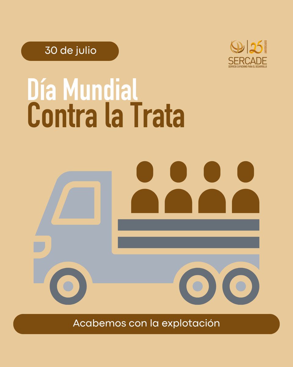 🔴 #DÍAMUNDIALCONTRALATRATA

🆘 Cada año, millones de personas son víctimas de trata en todo el mundo. La mayoría son mujeres, niñas y niños.

👉 Combatirla requiere leyes, protección, pero también acogida, escucha, acompañamiento y alternativas reales.