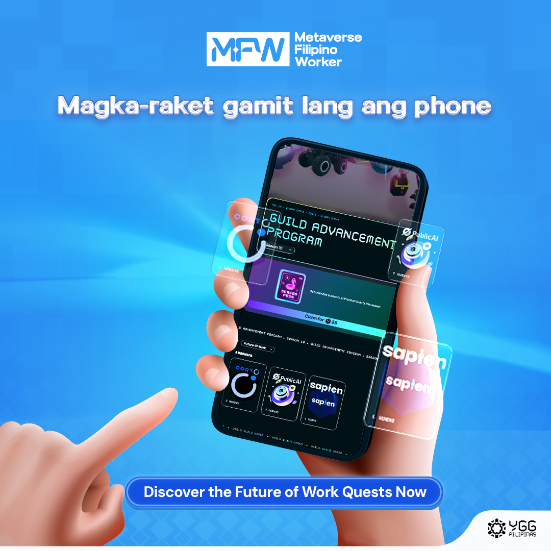 Walang fancy setup? No problem!

Kayang-kaya mong tapusin ang <a href="/YGGFutureOfWork/">YGG Future of Work</a> quests gamit lang ang phone mo! May mga tasks na tulad ng voice recordings, photo uploads, at quizzes na lahat mobile-friendly! 😉

Ano pang hinihintay mo? Simulan na ang FOW quests sa