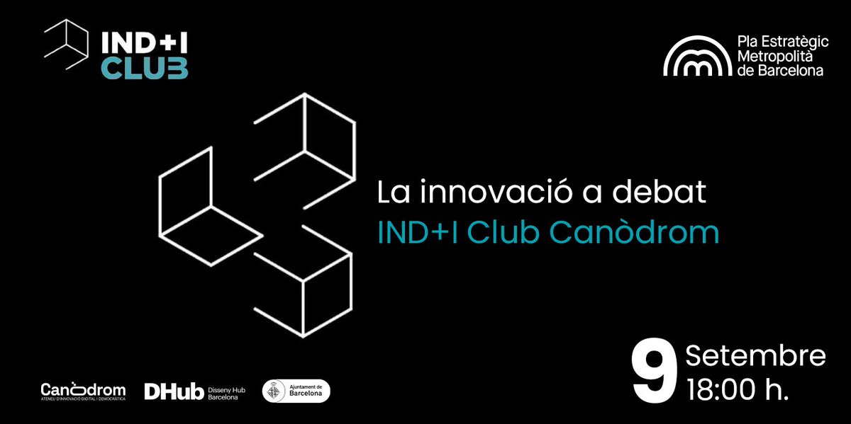 Pla Estratègic Metropolità de Barcelona (PEMB) (@pembarcelona) on Twitter photo 📢 Reserva't el 9 de setembre!
📖 El club de lectura d'#INDIClub arriba al <a href="/CanodromBCN/">Canòdrom -Ateneu d'Innovació Digital i Democràtica</a> per parlar sobre innovació i transformació digital.
🗣️ @Liliana_Arroyom, <a href="/joanabarbany/">Joana Barbany Freixa ⭐️</a> i <a href="/davidpemb/">David Rodríguez</a> presentaran tres llibres per obrir el debat.
🎟️ T’hi apuntes? f.mtr.cool/fsvfxftksq 📢 Reserva't el 9 de setembre!
📖 El club de lectura d'#INDIClub arriba al <a href="/CanodromBCN/">Canòdrom -Ateneu d'Innovació Digital i Democràtica</a> per parlar sobre innovació i transformació digital.
🗣️ @Liliana_Arroyom, <a href="/joanabarbany/">Joana Barbany Freixa ⭐️</a> i <a href="/davidpemb/">David Rodríguez</a> presentaran tres llibres per obrir el debat.
🎟️ T’hi apuntes? f.mtr.cool/fsvfxftksq