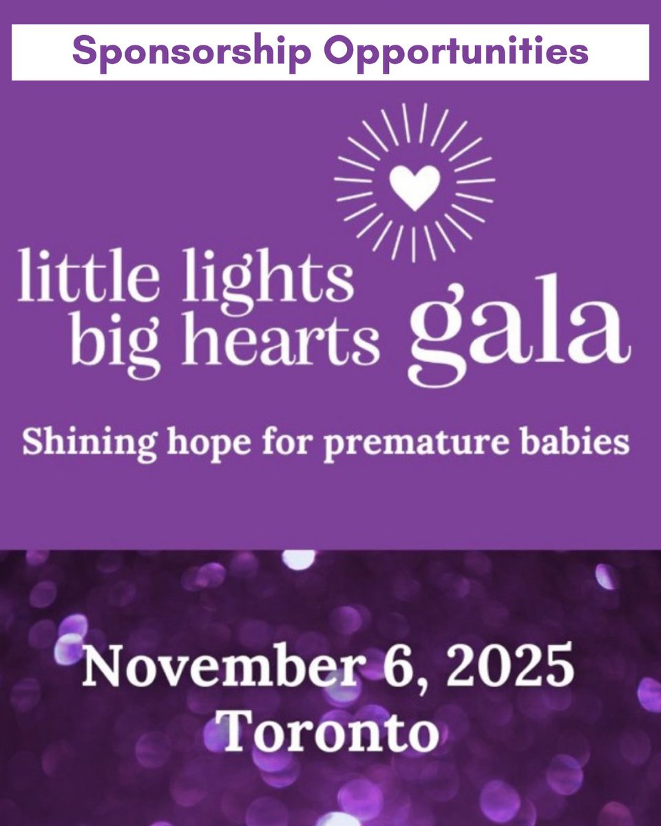 Gluckstein Lawyers is proud to support the Canadian Premature Babies Foundation (CPBF) as a Hearts Sponsor for the Little Lights Big Hearts Gala. 💜 We invite compassionate individuals, businesses, &amp; community leaders to consider sponsoring this event: bit.ly/44U0eR9