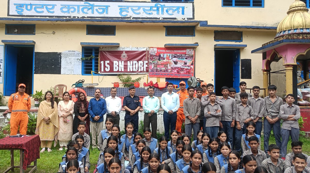 15BN NDRF GADARPUR , UDHAM SINGH NAGAR (UKD)🇮🇳 (@15bnndrf) on Twitter photo "🌟 DISASTER AWARENESS IN BAGESHWAR 🌟 15Bn NDRF conducts SSP at Inter College Harsila, Kapkot, Distt.- Bageshwar (UKD), empowering 84 individuals with life-saving skills! 💪 #DisasterPreparedness "
<a href="/NDRFHQ/">NDRF India I राष्ट्रीय आपदा मोचन बल 🇮🇳</a>
<a href="/ndmaindia/">NDMA India | राष्ट्रीय आपदा प्रबंधन प्राधिकरण 🇮🇳</a>
<a href="/ukcmo/">CM Office Uttarakhand</a>
<a href="/ANI/">ANI</a>
<a href="/PIB_India/">PIB India</a> "🌟 DISASTER AWARENESS IN BAGESHWAR 🌟 15Bn NDRF conducts SSP at Inter College Harsila, Kapkot, Distt.- Bageshwar (UKD), empowering 84 individuals with life-saving skills! 💪 #DisasterPreparedness "
<a href="/NDRFHQ/">NDRF India I राष्ट्रीय आपदा मोचन बल 🇮🇳</a>
<a href="/ndmaindia/">NDMA India | राष्ट्रीय आपदा प्रबंधन प्राधिकरण 🇮🇳</a>
<a href="/ukcmo/">CM Office Uttarakhand</a>
<a href="/ANI/">ANI</a>
<a href="/PIB_India/">PIB India</a>