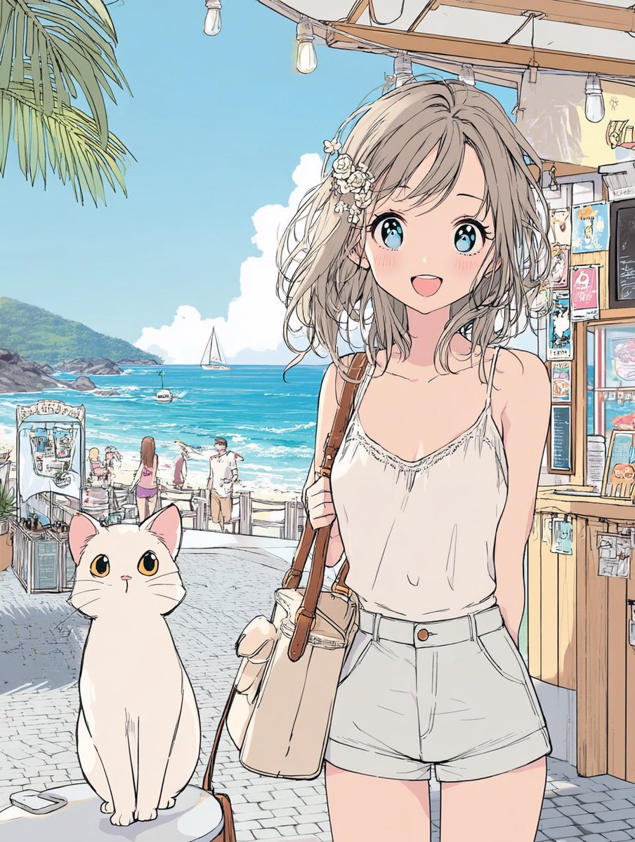 『潮風カフェと猫の午後』
～笑顔～

本日も、マイペースでいきましょー☆