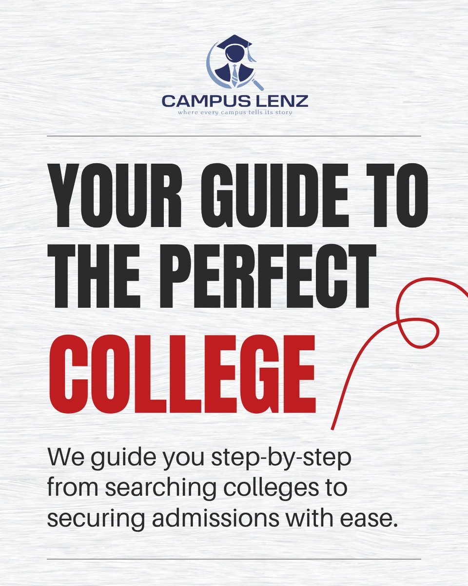 campuslenz's tweet image. Choosing a college isn’t just about lists and forms.
It’s about real guidance — and that’s what Campus.Lenz gives you.

Lost? Confused?
We’ll walk you through every step.

📩 DM “GUIDE ME” — Let’s find your perfect college.
#CampusLenz #AdmissionsSimplified