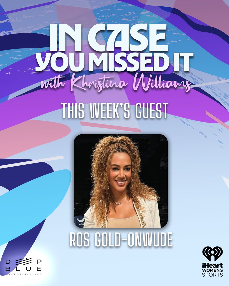 In Case You Missed It with Khristina Williams (@icymiwithkw) on Twitter photo This week, <a href="/ROSGO21/">Ros Gold-Onwude</a> returns to break down the latest headlines with <a href="/Khristina/">Khristina Williams</a>.
Episode now available:
omny.fm/shows/in-case-… This week, <a href="/ROSGO21/">Ros Gold-Onwude</a> returns to break down the latest headlines with <a href="/Khristina/">Khristina Williams</a>.
Episode now available:
omny.fm/shows/in-case-…