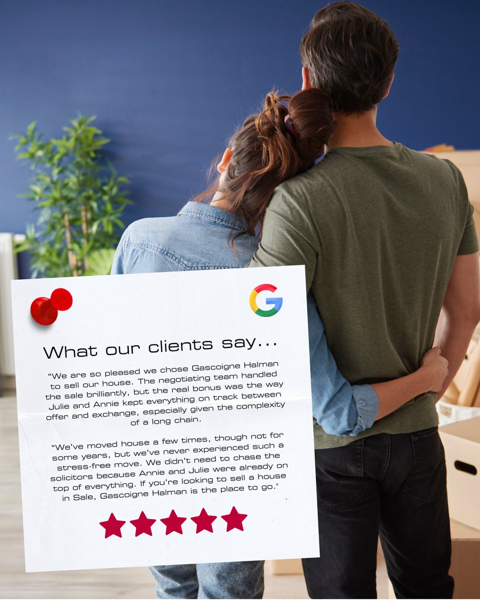 📣 Another glowing review from one of our happy clients!

We’re proud to deliver a smooth, stress-free experience, just like this one. Thinking of making a move?

📞 Get in touch today by exploring each of our branches by location:    gascoignehalman.co.uk/contact.html