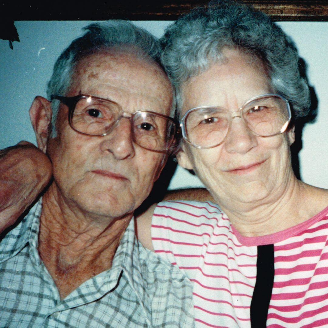 These are my grandparents, my father's parents: Bill and Lorene (Lack). He was born 1919 and she was born 1922. My grandmother died less than one month before my daughter was born, but she got to feel her kick.