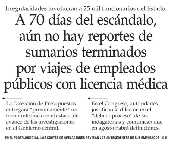 USD 650 Millones nos cuestan anualmente los 25.000 empleados públicos si suponemos un sueldo bruto promedio de $2.000.000. 😡 A más de 2 meses del escándalo, es claro que a nadie le duele botar la plata porque los recursos fiscales vienen de los impuestos y no del esfuerzo de la