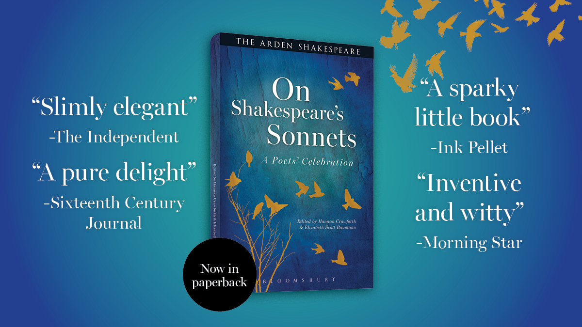 'Slimly elegant' <a href="/Independent/">The Independent</a>  
'A sparky little book' <a href="/InkPellet/">Ink Pellet</a>
'A pure delight' <a href="/16cjournal/">SixteenthCenturyJournal</a>
'Inventive &amp; witty' <a href="/M_Star_Online/">Morning Star</a>

30 leading contemporary poets respond to Shakespeare's sonnets.

'On Shakespeare's Sonnets' is out now in paperback: bit.ly/42ybJfQ