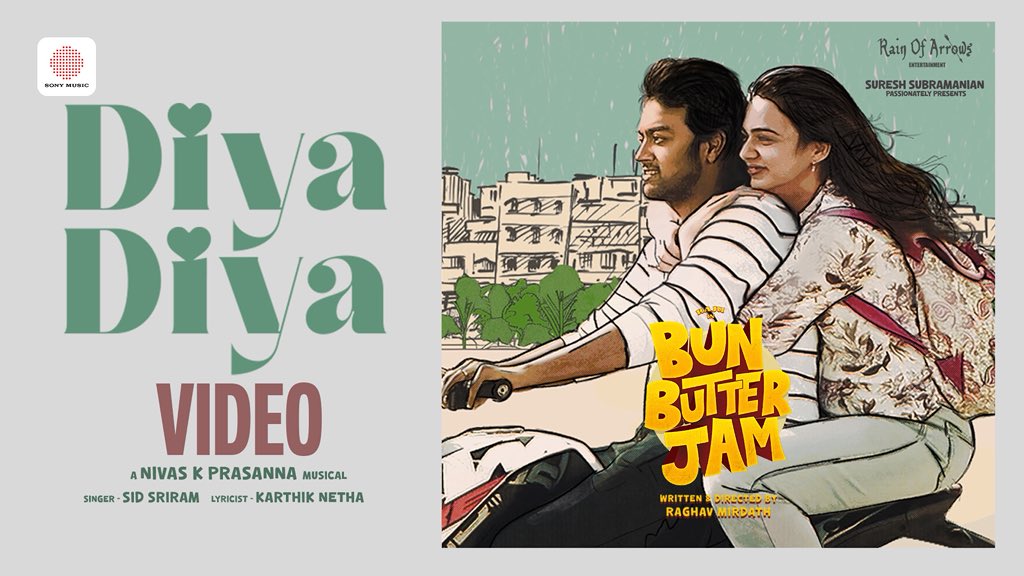 Kollywood Cinima (@kollywoodcinima) on Twitter photo The moment, the melody and all the emotions it holds 💖
#DiyaDiya Video Song out now
▶️ youtu.be/xCT_V5qfObE
🎟️Book your tickets for #BunButterJam - in theatres now!
<a href="/RainofarrowsENT/">Rain Of Arrows Entertainment</a> <a href="/sureshs1202/">Suresh Subramanian</a> <a href="/RMirdath/">Raghav Mirdath</a> <a href="/rajuactor91/">Raju Jeyamohan</a> <a href="/nivaskprasanna/">Nivas K Prasanna</a> <a href="/bt_bhavya/">Bhavya Trikha</a> <a href="/aadhya_prasad/">Aadhya Prasad</a> The moment, the melody and all the emotions it holds 💖
#DiyaDiya Video Song out now
▶️ youtu.be/xCT_V5qfObE
🎟️Book your tickets for #BunButterJam - in theatres now!
<a href="/RainofarrowsENT/">Rain Of Arrows Entertainment</a> <a href="/sureshs1202/">Suresh Subramanian</a> <a href="/RMirdath/">Raghav Mirdath</a> <a href="/rajuactor91/">Raju Jeyamohan</a> <a href="/nivaskprasanna/">Nivas K Prasanna</a> <a href="/bt_bhavya/">Bhavya Trikha</a> <a href="/aadhya_prasad/">Aadhya Prasad</a>