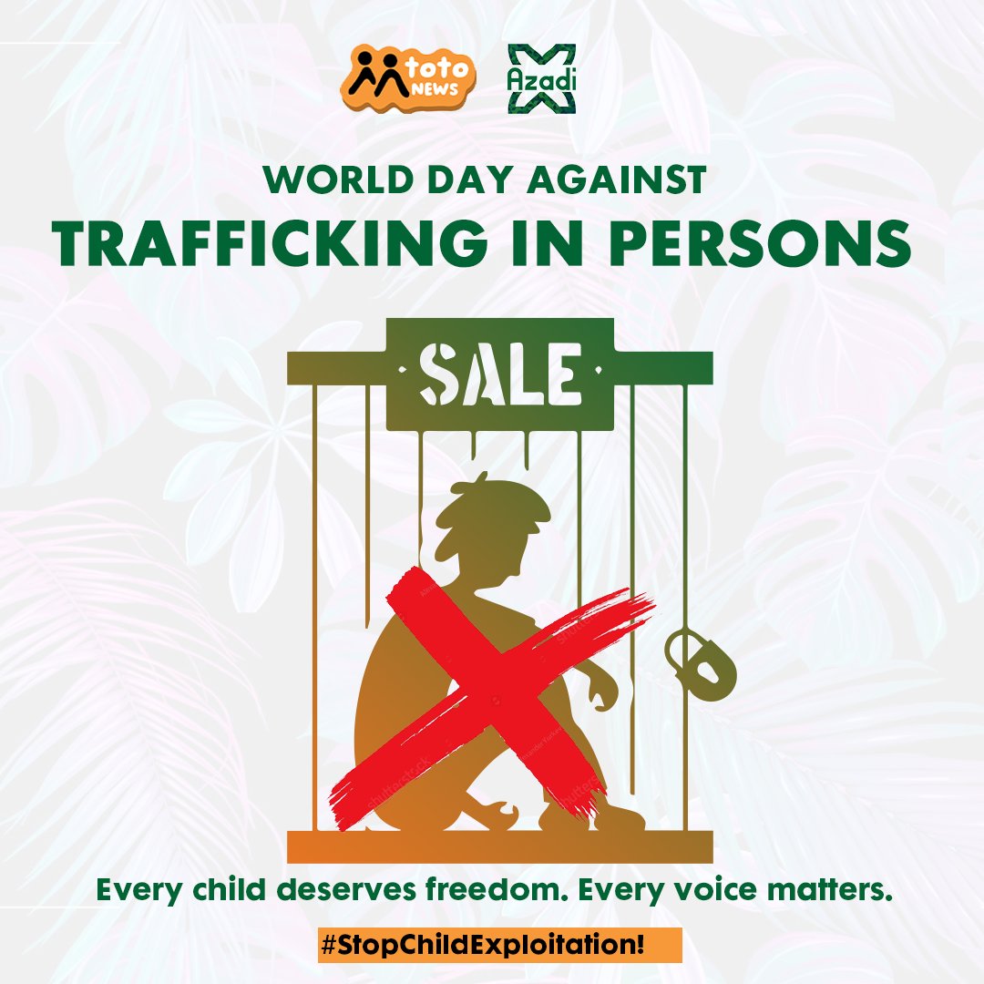 Some children disappear without a sound.
Not because no one’s looking
But because no one’s listening.

Today is the World Day Against Trafficking in Persons.
And too many children in Kenya are still being sold, smuggled, and silenced.

Trafficking isn’t just a distant horror.