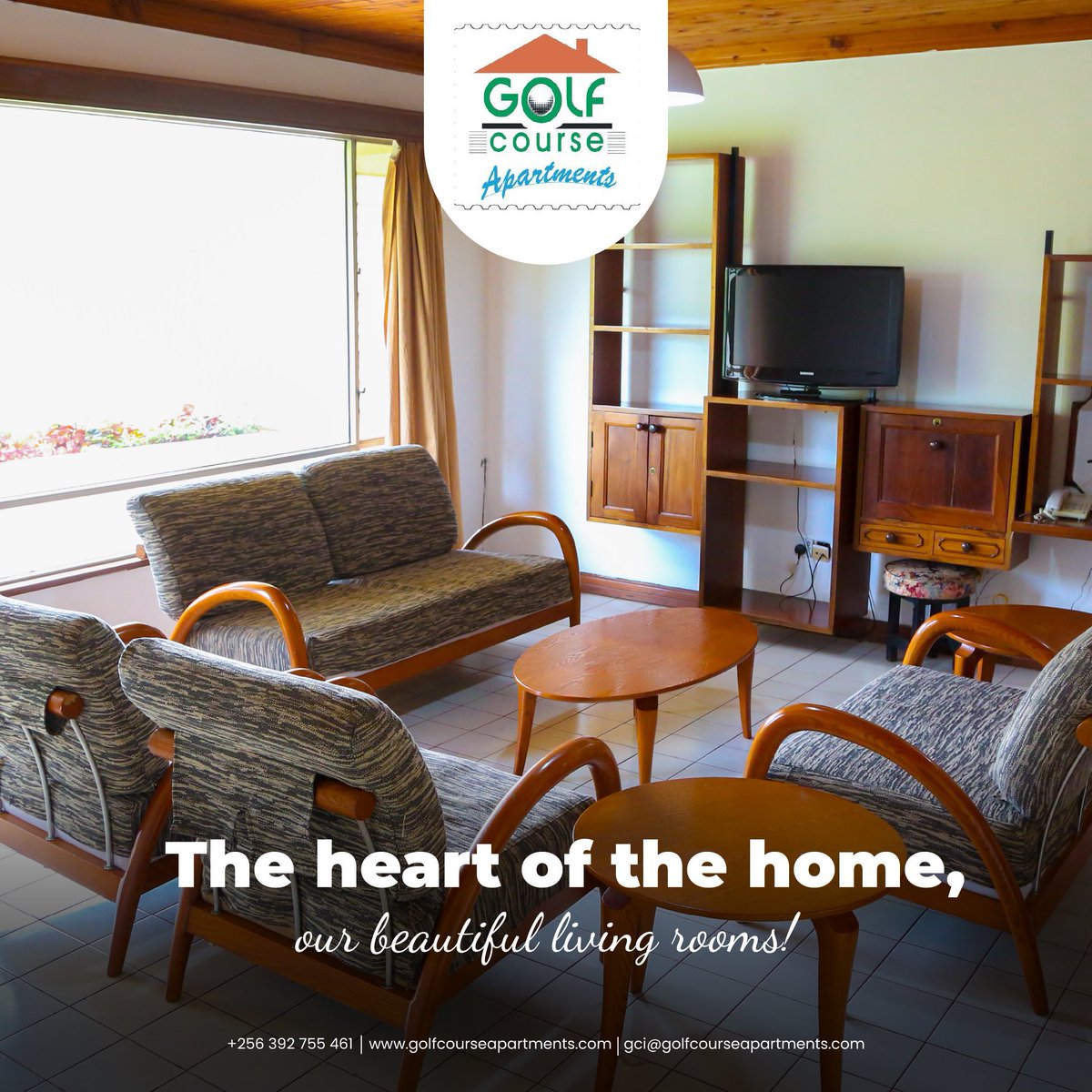 GolfCourseApart's tweet image. Come home to the heart of Golf Course Apartments – our cozy and welcoming living room. You won’t want to leave!

To book, Call: +256392755461.

#GolfCourse #Homes #Apartments #airbnb #accomodations
