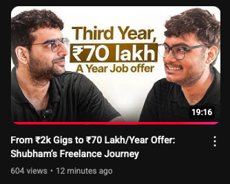 My bro’s late night grind finally paid off! He truly deserves some attention. 
Go give him a follow, he deserves it.

<a href="/shubh_exists/">Shubh</a>  <a href="/kirat_tw/">Harkirat Singh</a>