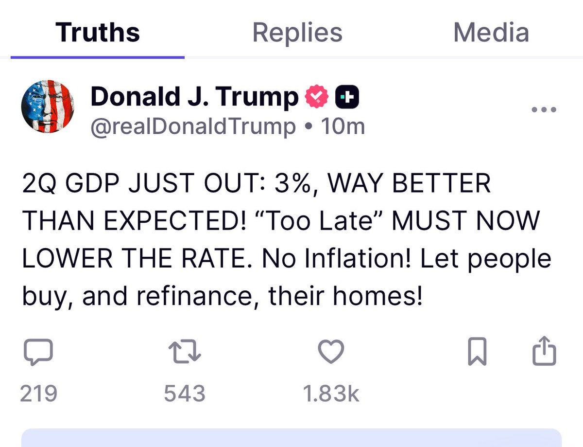 Who wants to bet “TOO LATE” lowers the rates before Friday?