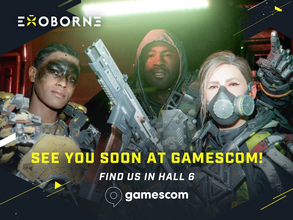 We're back at gamescom! Join us at the Level Infinite booth in Hall 6 where you can try out Exoborne first hand.

Bring your squad and score some exclusive merch. Our cosplayers will be there, too, so don't miss out!

See you there, Reborn!