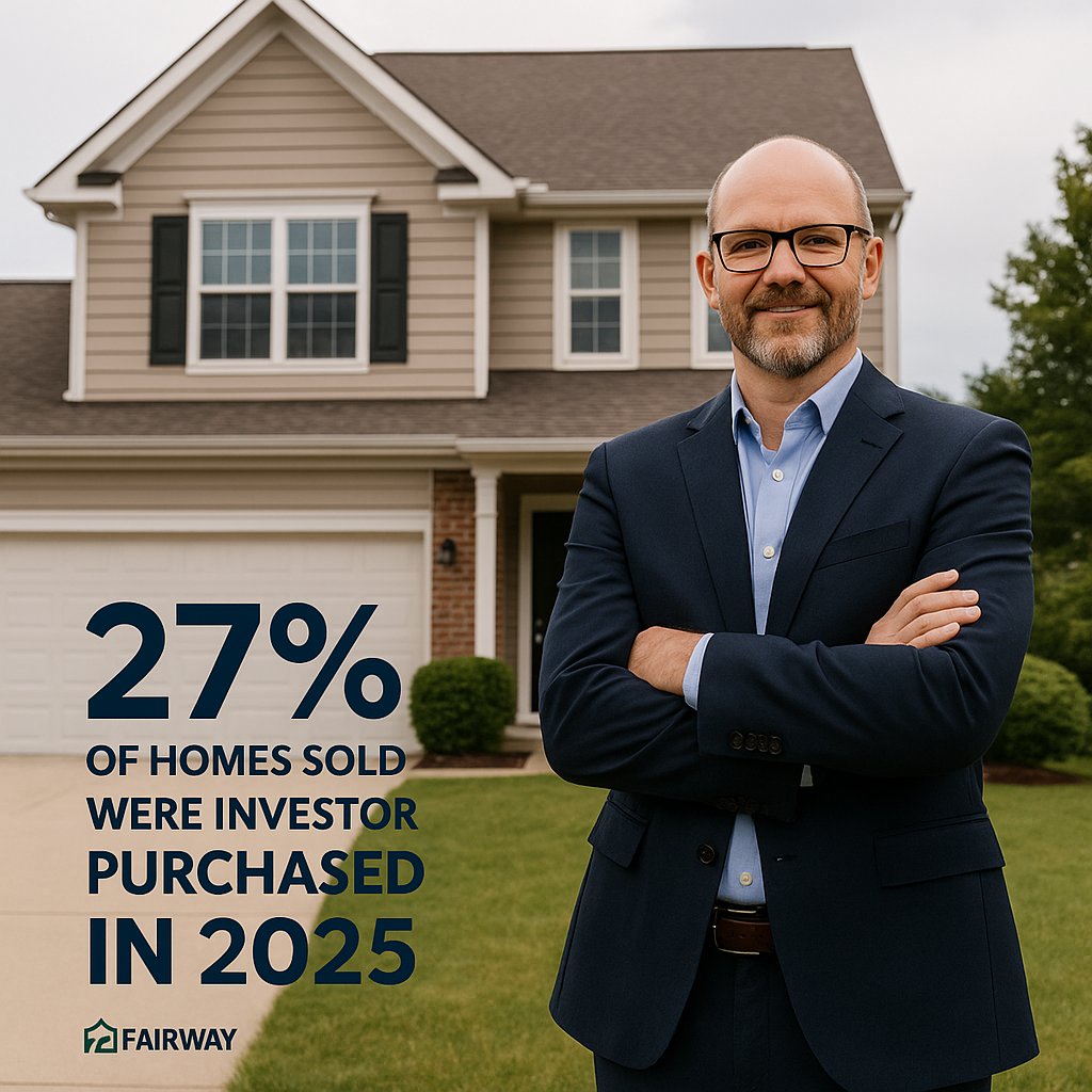 Mom and Pop investors, not large financial institutions are the buyers of almost 30% of single family homes in 2025, a 45% increase from 2020-2023 purchase stats.  As a Realtor or lender, it may make sense to hone up on one's education, products and programs available to assist.