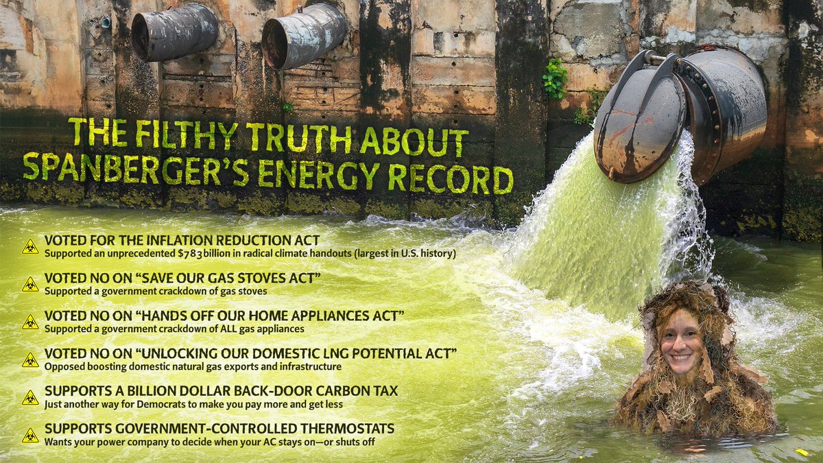 My energy plan lowers prices and creates jobs. My opponent? Her record is as filthy as a sewer—taxes, appliance bans, and higher bills for you. 🤢