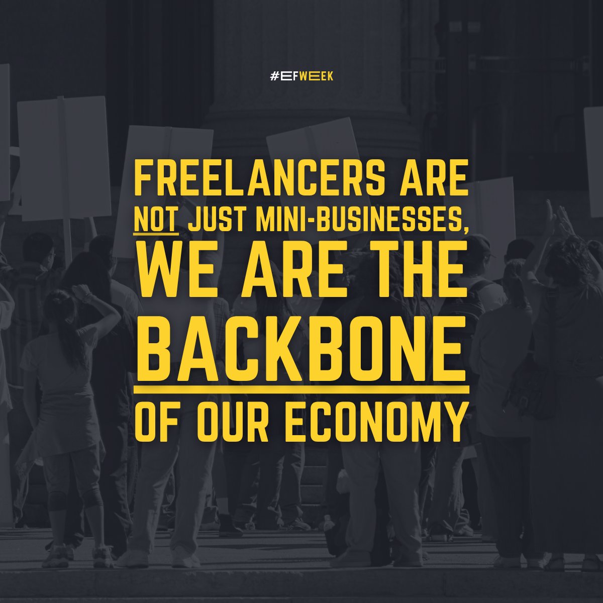 We’re self-employed pros shaping the future of work.

📢 It’s time for an official definition in EU policy. Call us by name.

Read our manifesto: freelancersweek.org/manifesto/