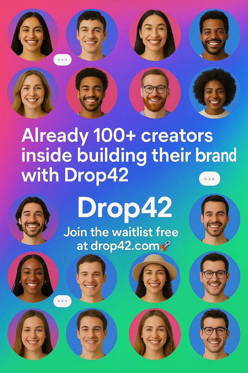 drop42_'s tweet image. Creators are doing it all, building audiences, launching products, and growing. But doing it alone? That’s tough.

At Drop42, a simple way for creators to grow, collaborate, and sell without the tech overwhelm.

100+ creators are already building with us. 
#forcreators #community