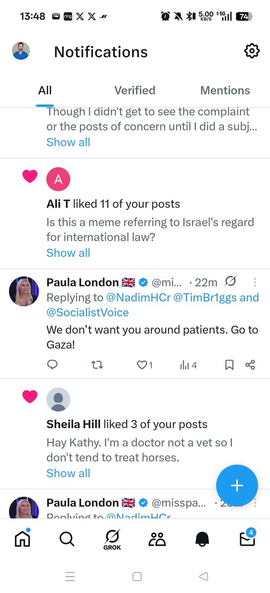 Nadim Haddadin (@nadimhcr) on Twitter photo Hello <a href="/metpoliceuk/">Metropolitan Police</a> I would like to report @
misspaulalondon for the following:
* Racially or Religiously Aggravated Public Order Offence (under the Crime and Disorder Act 1998 or the Public Order Act 1986)
* Offence under the Malicious Communications Act 1988 (sending an Hello <a href="/metpoliceuk/">Metropolitan Police</a> I would like to report @
misspaulalondon for the following:
* Racially or Religiously Aggravated Public Order Offence (under the Crime and Disorder Act 1998 or the Public Order Act 1986)
* Offence under the Malicious Communications Act 1988 (sending an