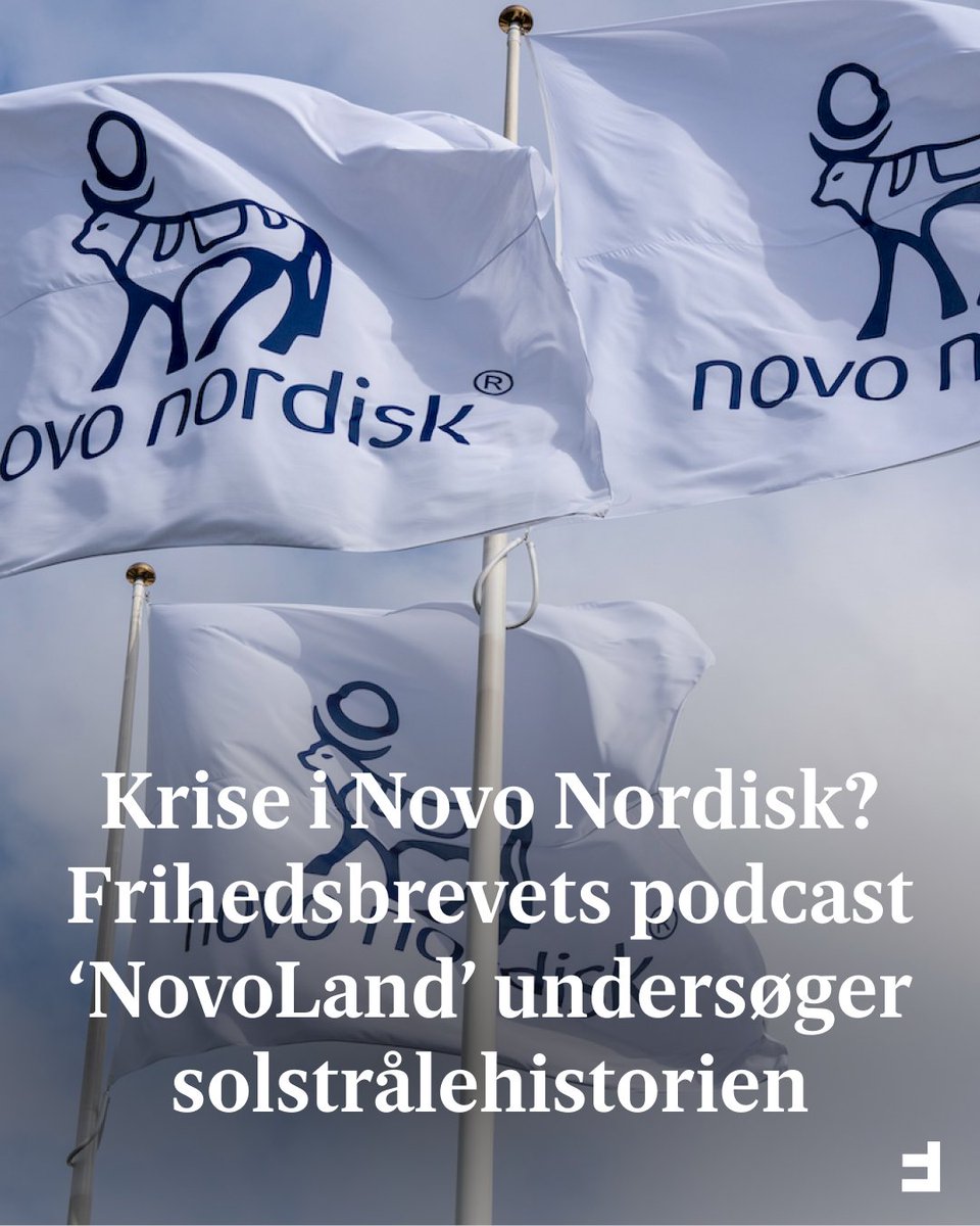 Frihedsbrevet (@frihedsbrevet) on Twitter photo For bare et år siden red Novo Nordisk på en bølge af succes, som gjorde virksomheden til ikke bare Danmarks, men Europas mest værdifulde selskab.
I dag er Novo Nordisk i krise. Topchefen Lars Fruergaard er fyret, Novo Nordisk taber terræn, og tirsdag kulminerende det, da For bare et år siden red Novo Nordisk på en bølge af succes, som gjorde virksomheden til ikke bare Danmarks, men Europas mest værdifulde selskab.
I dag er Novo Nordisk i krise. Topchefen Lars Fruergaard er fyret, Novo Nordisk taber terræn, og tirsdag kulminerende det, da