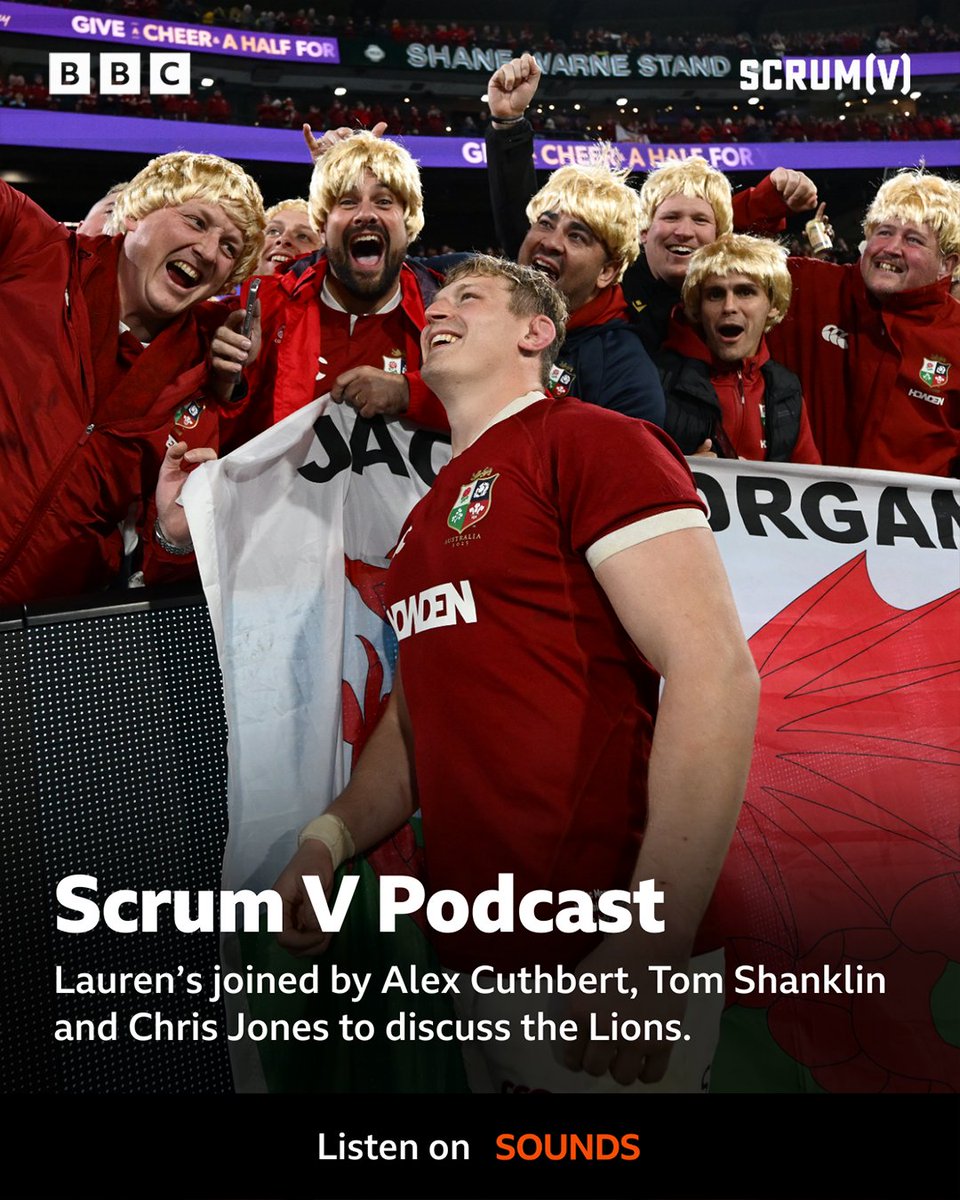 BBC ScrumV (@bbcscrumv) on Twitter photo The latest Scrum V Podcast is out NOW! ๐จ
<a href="/laurenemmaj/">Lauren Jenkins</a>, former Wales internationals and British and Irish Lions <a href="/acuthbert11/">Alex Cuthbert</a> and <a href="/TomShanklin/">Tom Shanklin</a>, and <a href="/5liveSport/">BBC 5 Live Sport</a>โs Chris Jones discuss the Lions. ๐ฆ
๐ง Listen ion <a href="/BBCSounds/">BBC Sounds</a>
#BBCRugby #Lions2025 The latest Scrum V Podcast is out NOW! ๐จ
<a href="/laurenemmaj/">Lauren Jenkins</a>, former Wales internationals and British and Irish Lions <a href="/acuthbert11/">Alex Cuthbert</a> and <a href="/TomShanklin/">Tom Shanklin</a>, and <a href="/5liveSport/">BBC 5 Live Sport</a>โs Chris Jones discuss the Lions. ๐ฆ
๐ง Listen ion <a href="/BBCSounds/">BBC Sounds</a>
#BBCRugby #Lions2025