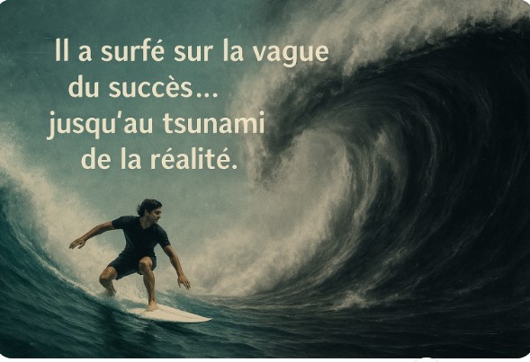 Il a surfé sur la vague du succès... jusqu'à ce que le tsunami de la réalité le frappe.