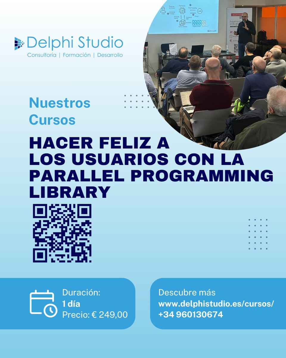 delphistudio_es's tweet image. En este seminario web, analizaremos algunas características de la nueva Biblioteca de programación paralela(Parallel Programming Library) introducida desde Delphi 10 Seattle que puede hacer que nuestras aplicaciones sean rápidas y agradables de usar.
➡️ bit.ly/41fWYNv