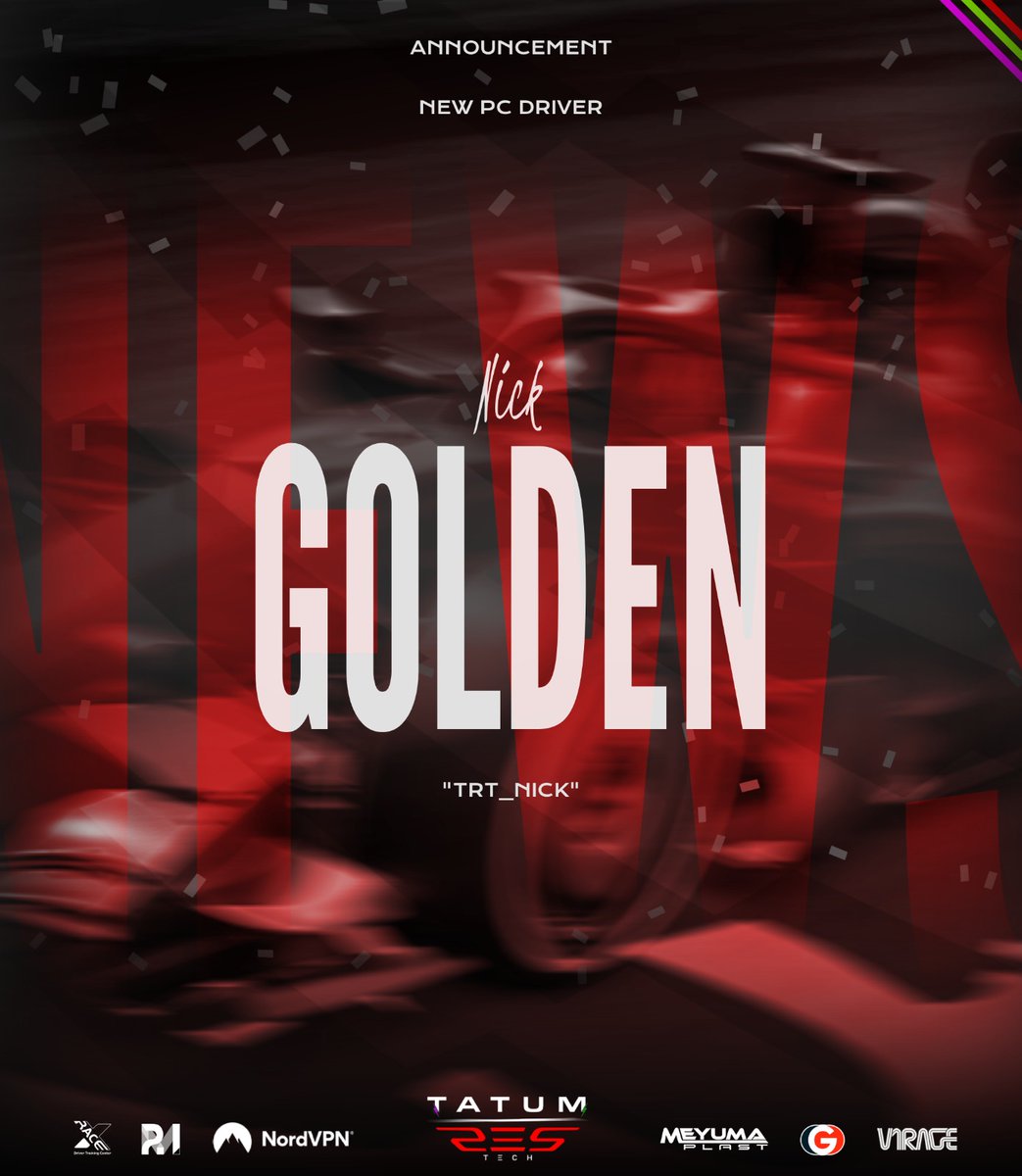 TatumEsports's tweet image. 🟣🟢 The seal has landed at Tatum Res-Tech! 🟢🟣
Please welcome TRT_Nick (@supplyraptor285), our newest F1 PC Driver from the 🇺🇸 US!
Ready to improve, ready to grind — and probably still crying 😭 while doing it 🤓✌️
Let’s make waves, Nick. 💜💚
#TRTFamily #F125 #PCDriver…