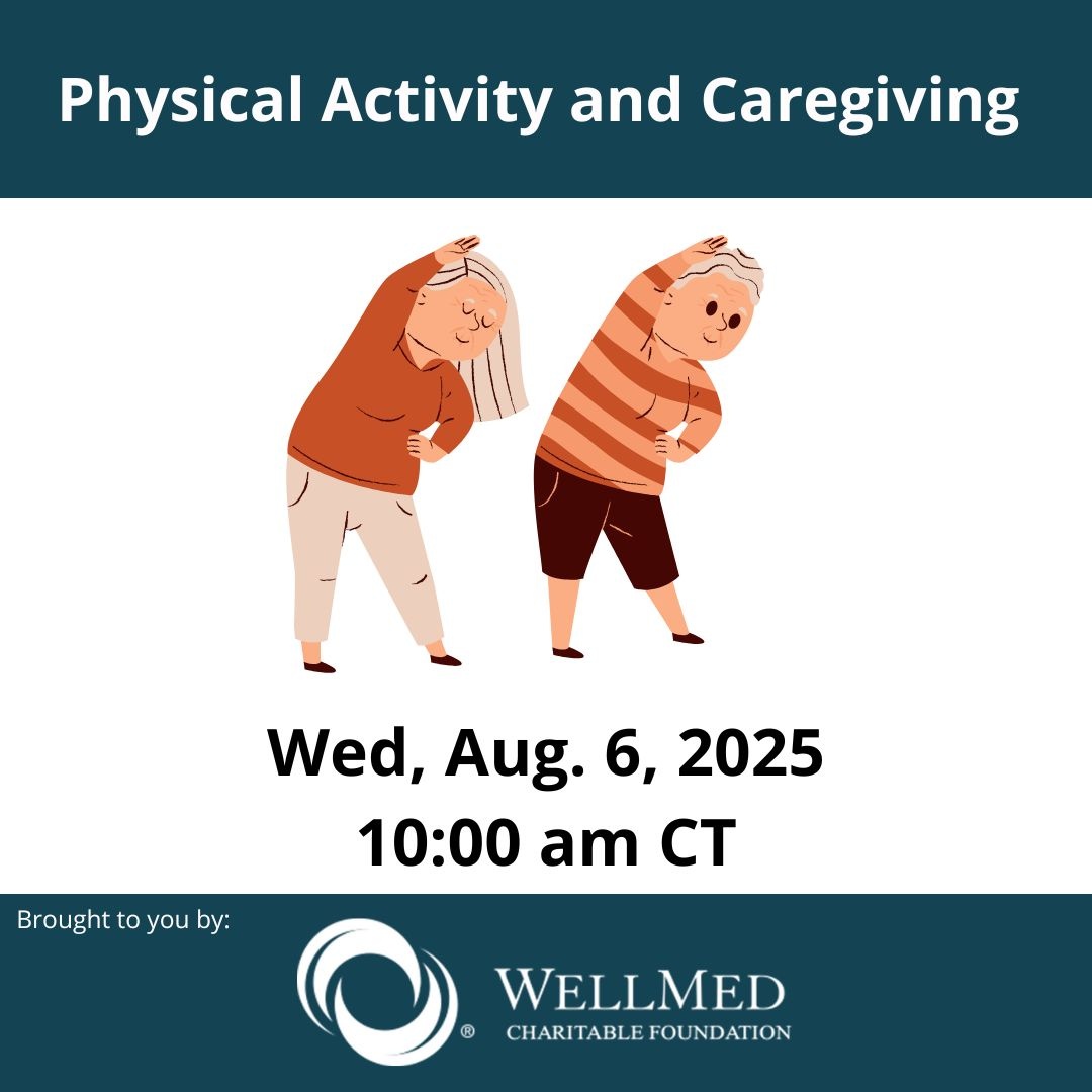 Caregivers report less physical activity than before caregiving – yet physical activity becomes even more important as we age and cope with stress. Physical activity has many benefits. We’ll outline ways to get moving at home in ways that are fun and free. bit.ly/3IU3XVZ