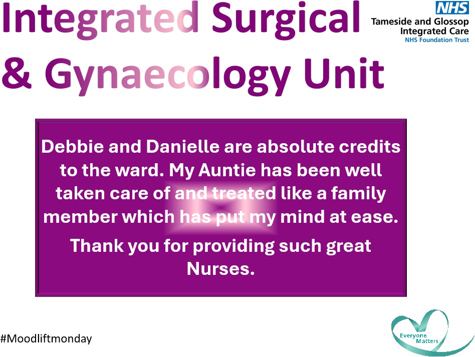 The Patient Experience Team (@tgicftptexp) on Twitter photo Such uplifting feedback from our patients makes us proud — a true reflection of all our team's incredible efforts. #MoodliftMonday
<a href="/SusieR1/">Sue💙</a> <a href="/jacqui_burrow/">Jacqui Burrow</a> <a href="/VickT75/">Victoria Thorne</a> <a href="/Kkgoods1/">Kerry Goodson</a> <a href="/KT_TICFT/">Kerry Taylor</a> <a href="/jeanette_dowd/">Jeanette Dowd</a> <a href="/paulagarlick3/">paula garlick</a> <a href="/suewils61130926/">sue wilson nee Birtles</a> <a href="/JanetCordwell/">Janet cordwellharmer</a> <a href="/teamisgu/">TEAMISGU</a> <a href="/SGicft/">Children's Unit T&GICFT</a> Such uplifting feedback from our patients makes us proud — a true reflection of all our team's incredible efforts. #MoodliftMonday
<a href="/SusieR1/">Sue💙</a> <a href="/jacqui_burrow/">Jacqui Burrow</a> <a href="/VickT75/">Victoria Thorne</a> <a href="/Kkgoods1/">Kerry Goodson</a> <a href="/KT_TICFT/">Kerry Taylor</a> <a href="/jeanette_dowd/">Jeanette Dowd</a> <a href="/paulagarlick3/">paula garlick</a> <a href="/suewils61130926/">sue wilson nee Birtles</a> <a href="/JanetCordwell/">Janet cordwellharmer</a> <a href="/teamisgu/">TEAMISGU</a> <a href="/SGicft/">Children's Unit T&GICFT</a>